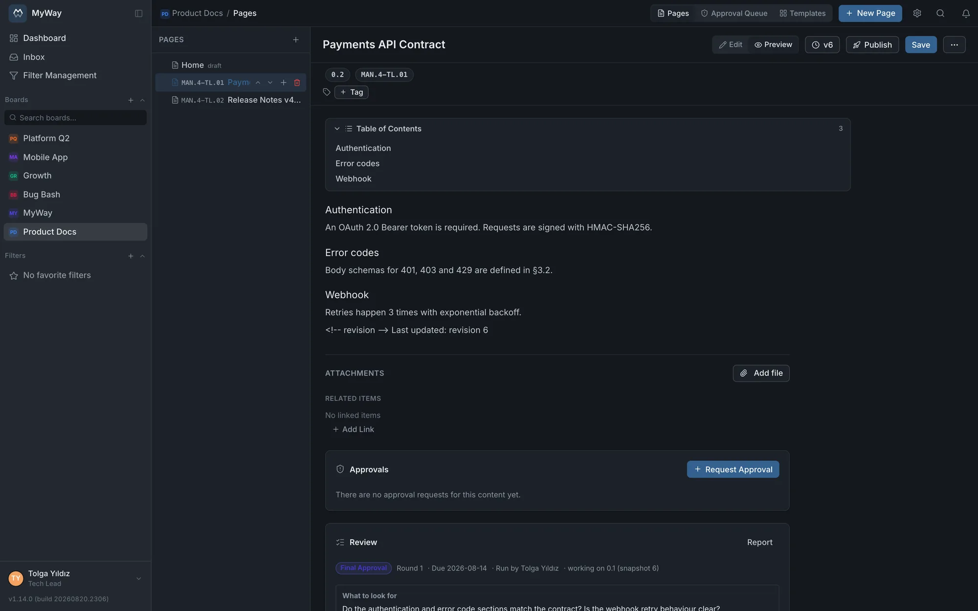 A knowledge base that lives next to your work