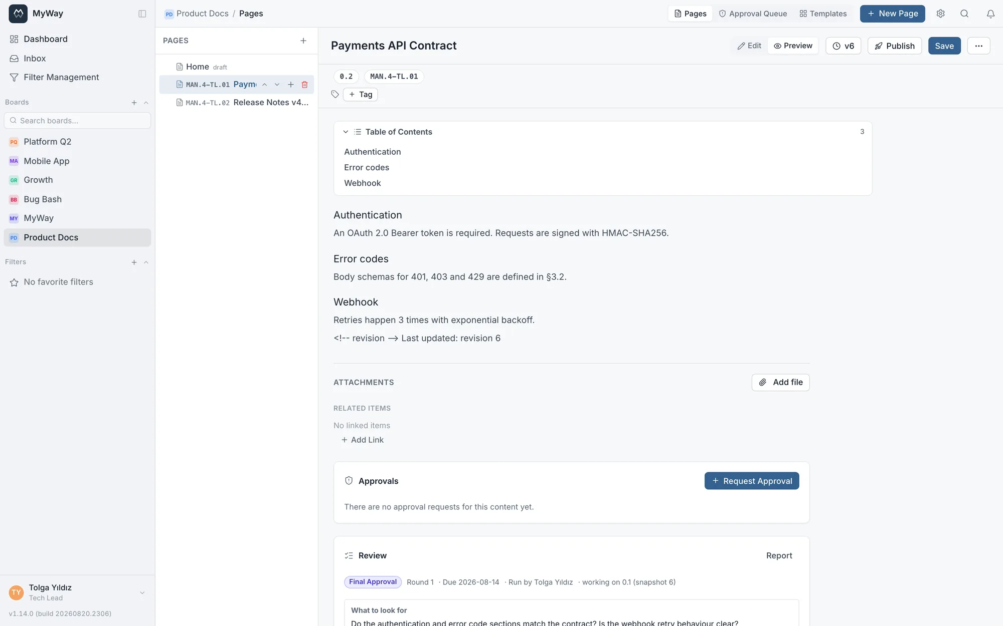 A knowledge base that lives next to your work