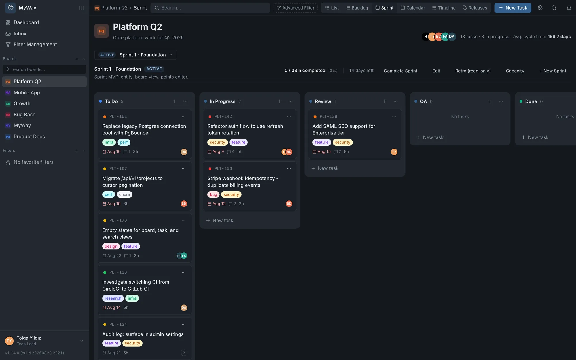 Plan the team with real capacity
