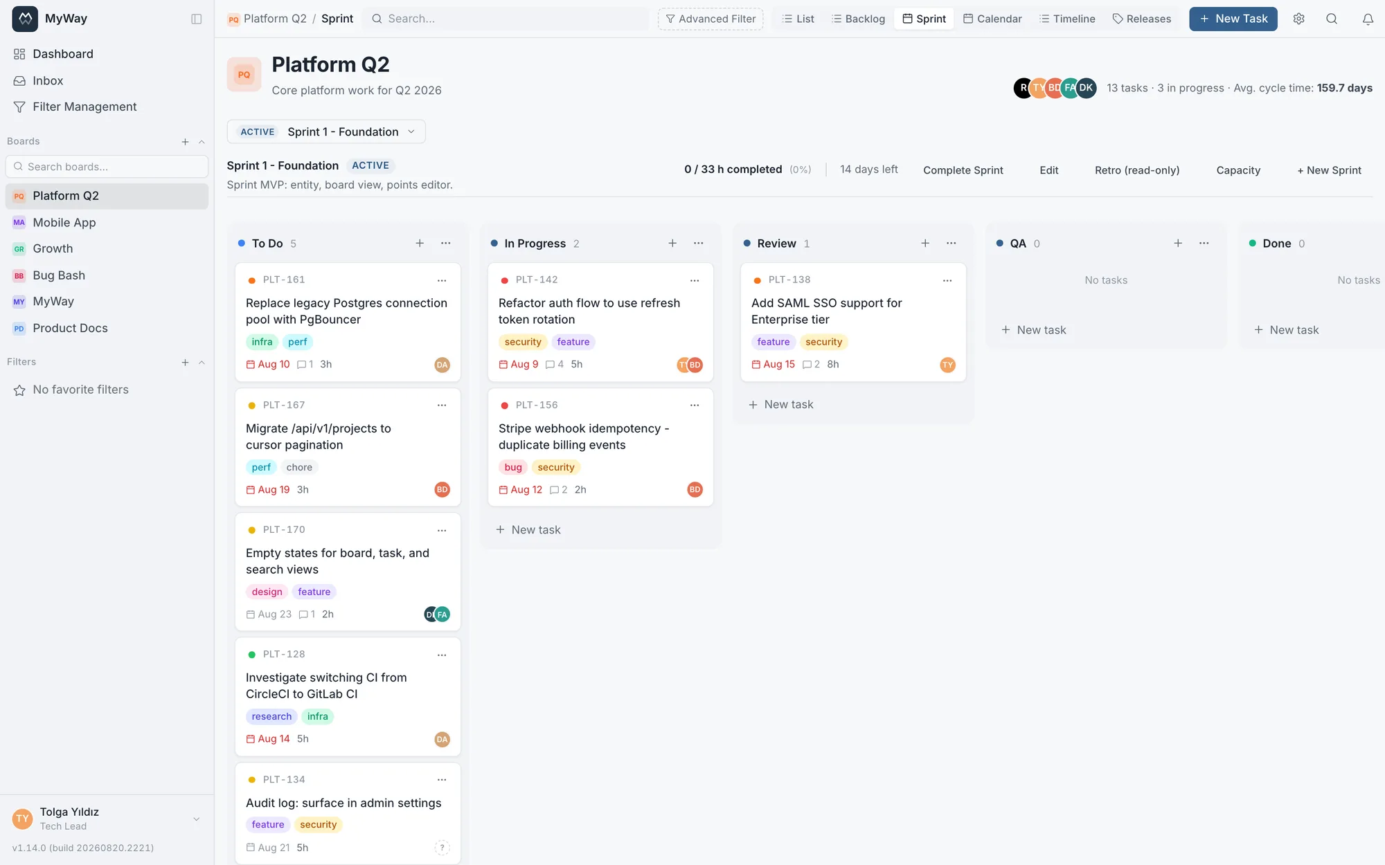 Plan the team with real capacity